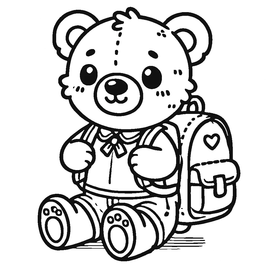 coloriage Nounours pour enfant de 6 ans 2