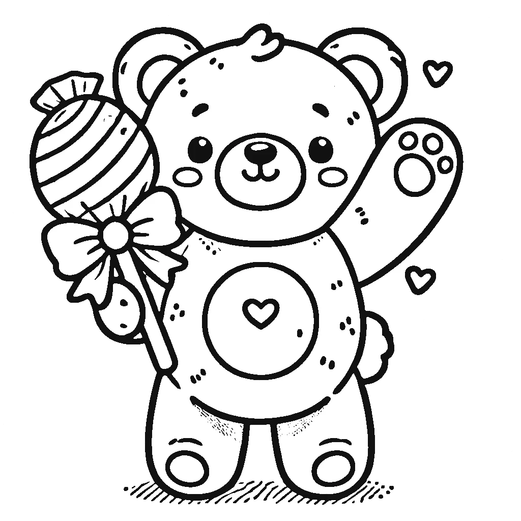 coloriage Nounours a colorier en ligne 4