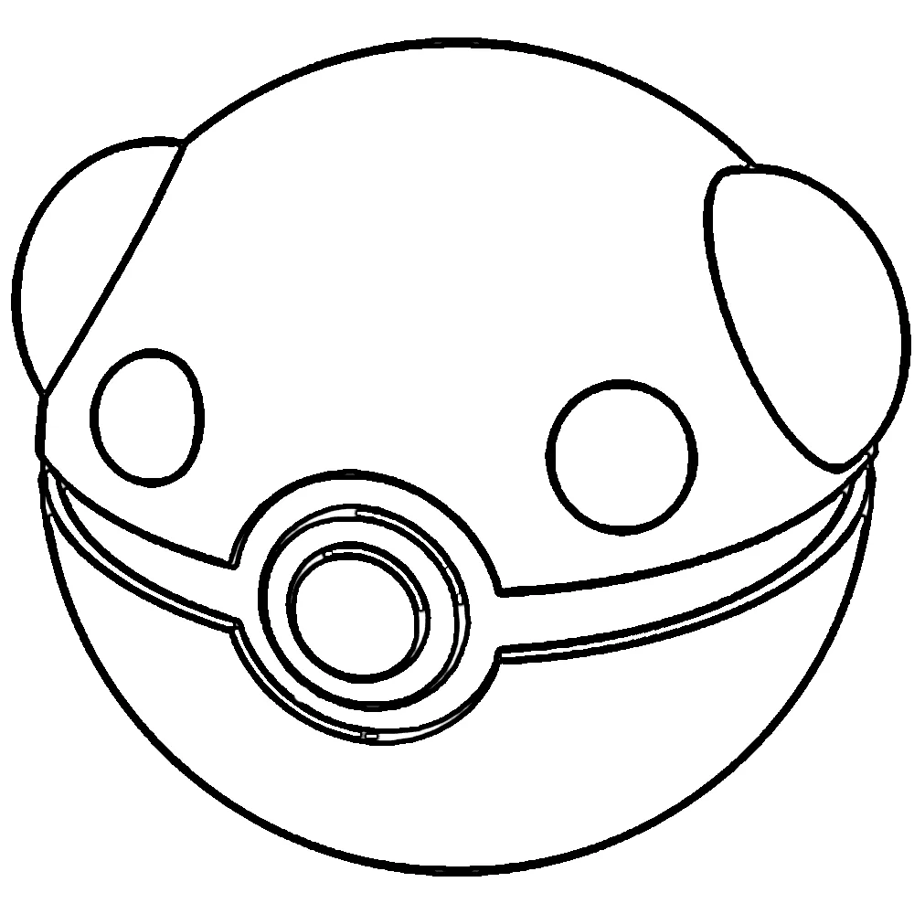 coloriage Pokeball a dessiner et imprimer 2