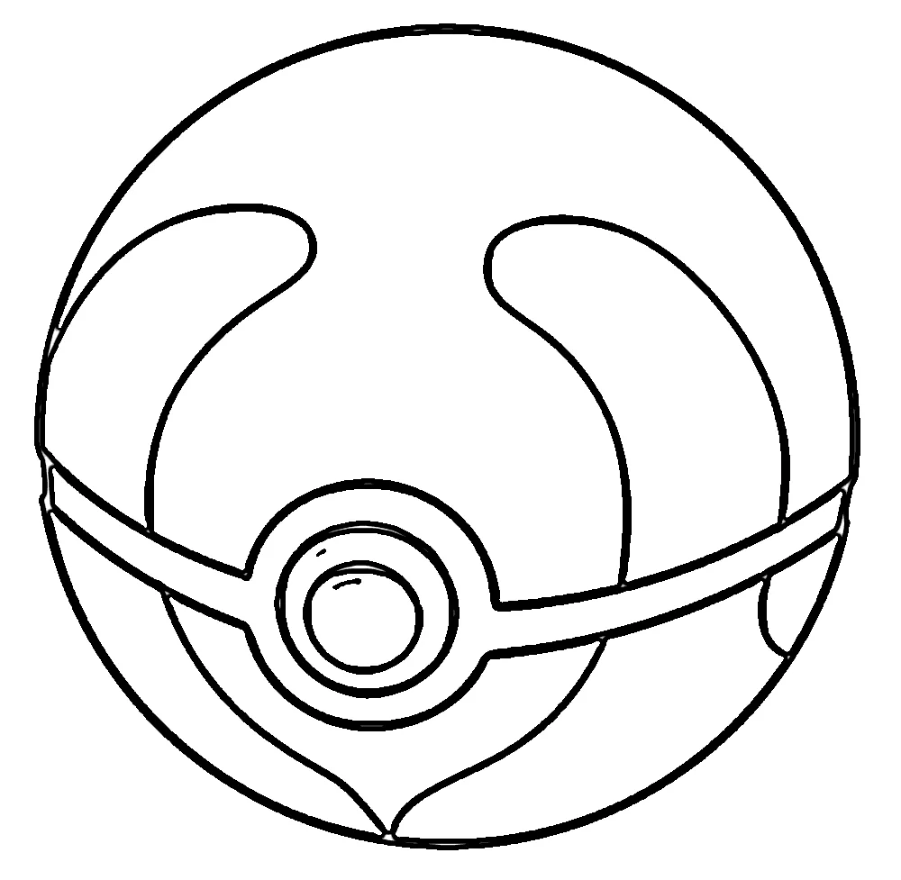 coloriage Pokeball a imprimer gratuitement 1