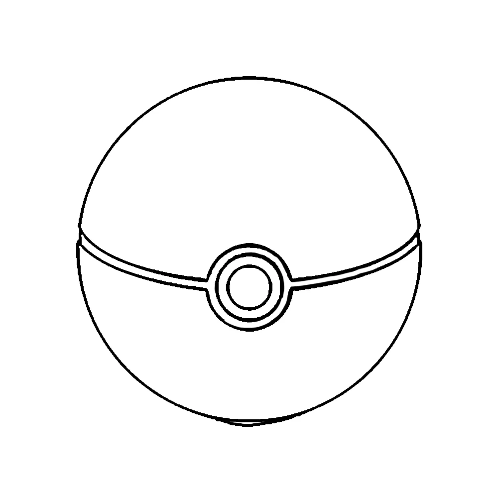 coloriage Pokeball et decoupage a imprimer gratuit