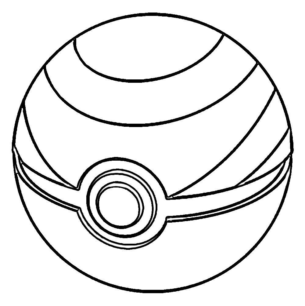 coloriage Pokeball a dessiner et imprimer 3