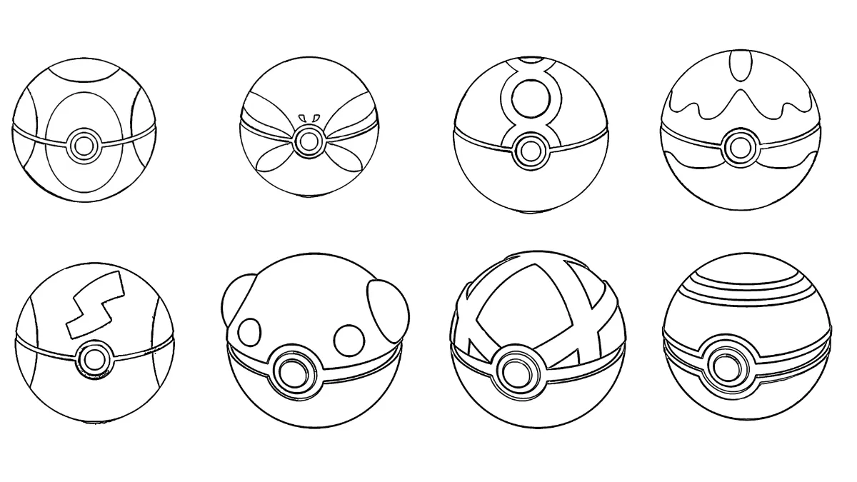 coloriage Pokeball pour enfant de 3 ans