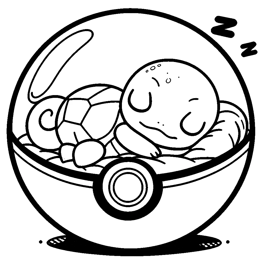 imprimer coloriage Pokeball pour enfant