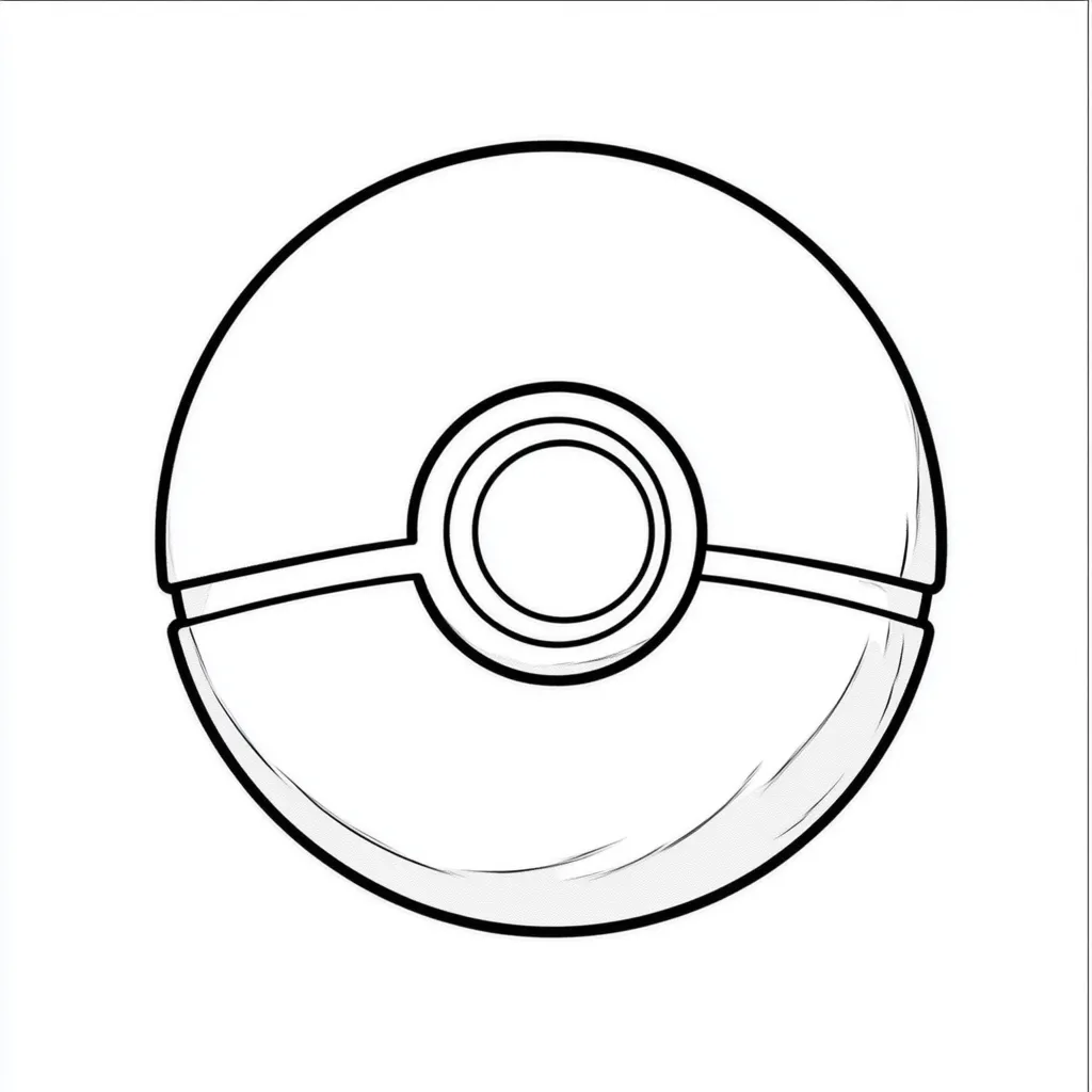 coloriage Pokeball à imprimer pour enfants