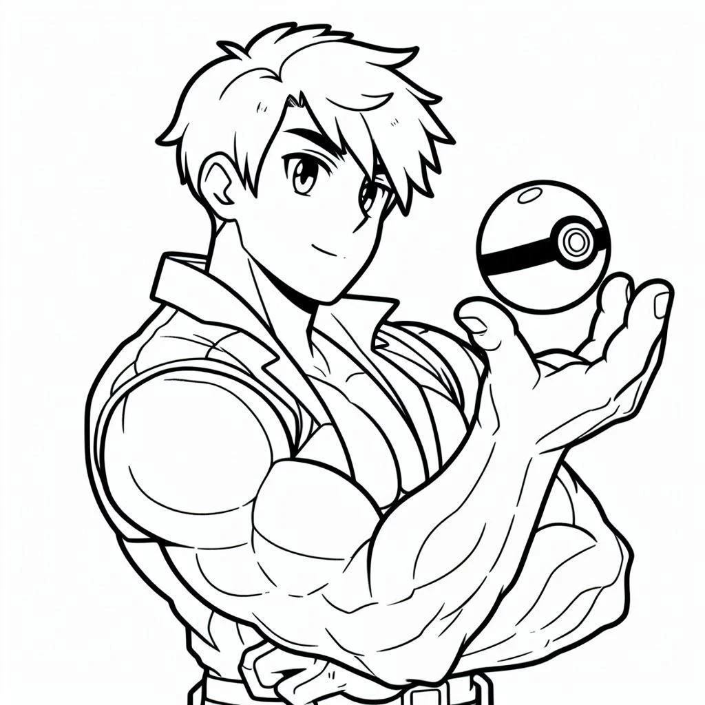 coloriage Pokeball a dessiner et imprimer