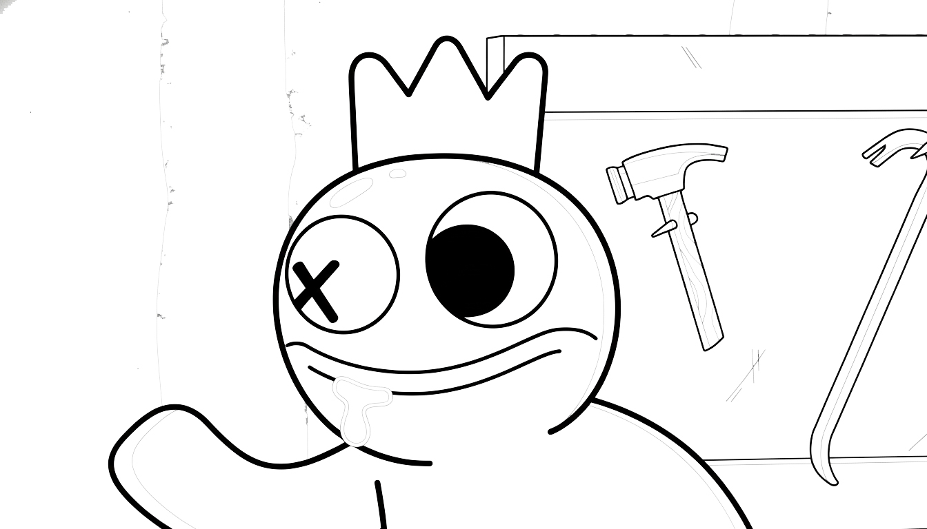 coloriage Rainbow Friends updated et dessin a imprimer