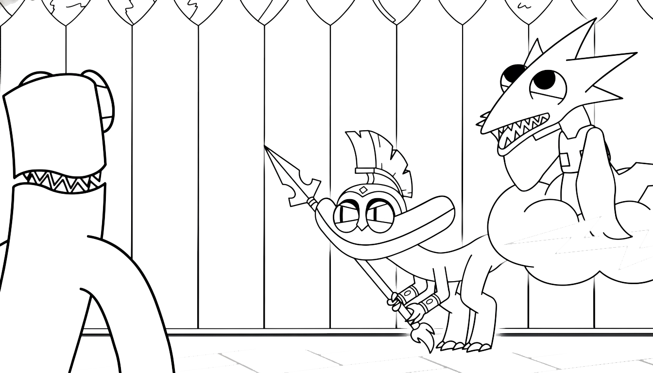 coloriage Rainbow Friends updated pour enfant de 10 ans