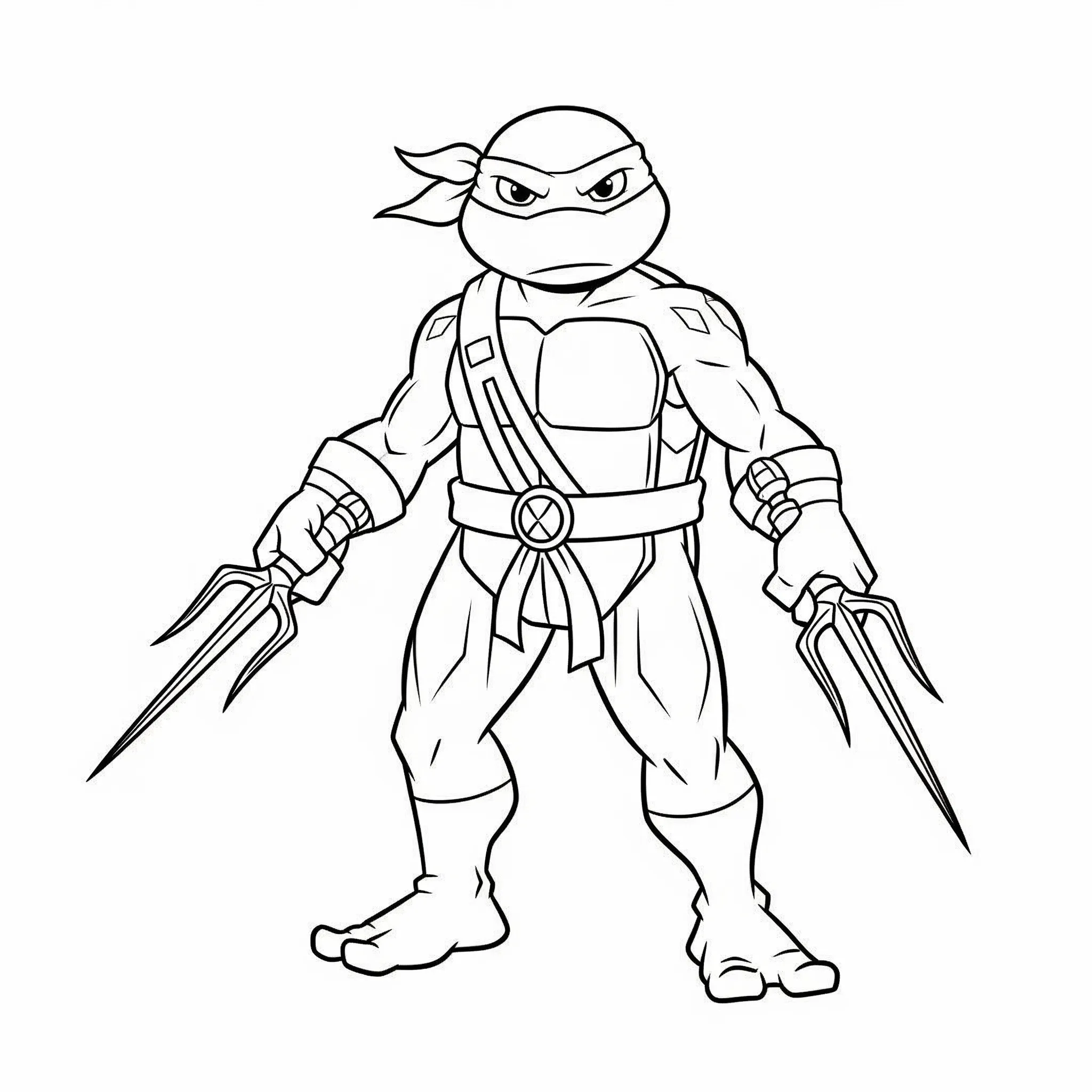 coloriage Raphael et ses Saïs à imprimer