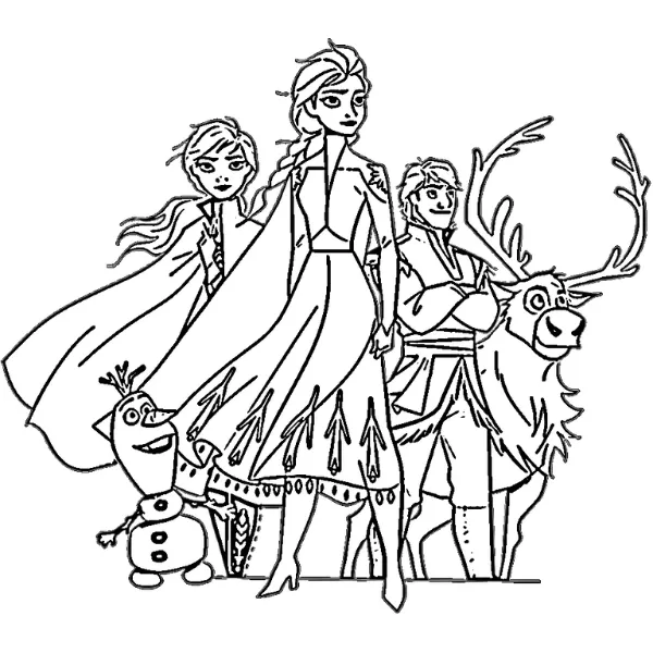 82+ Frozen 2 para colorear para imprimir