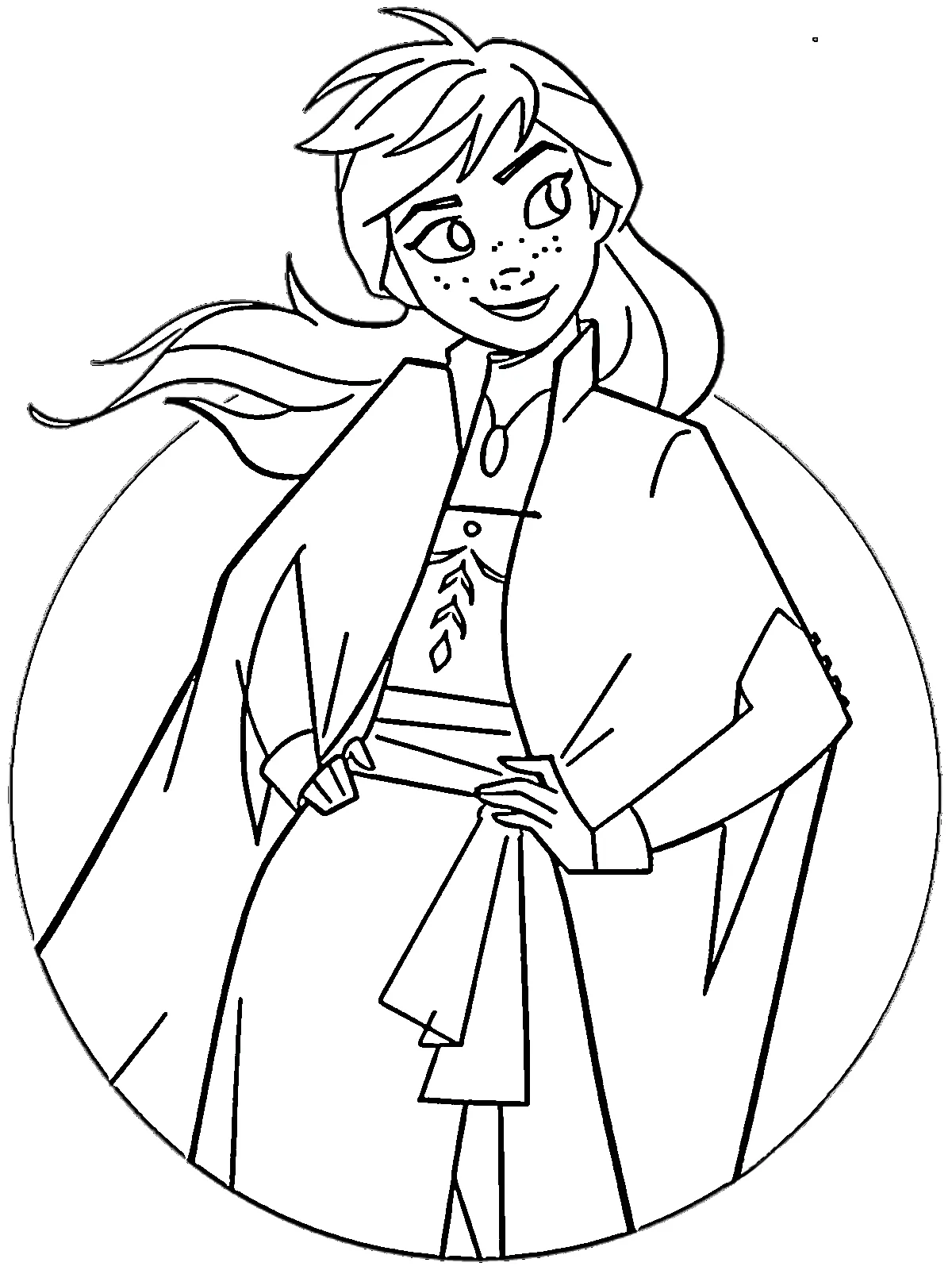 coloriage Reine Des Neiges 2 pour enfant