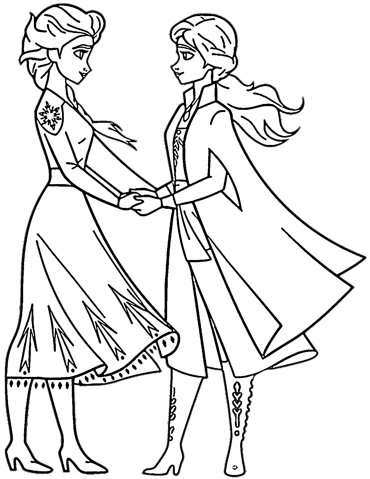 image de coloriage Reine Des Neiges 2 pour enfant