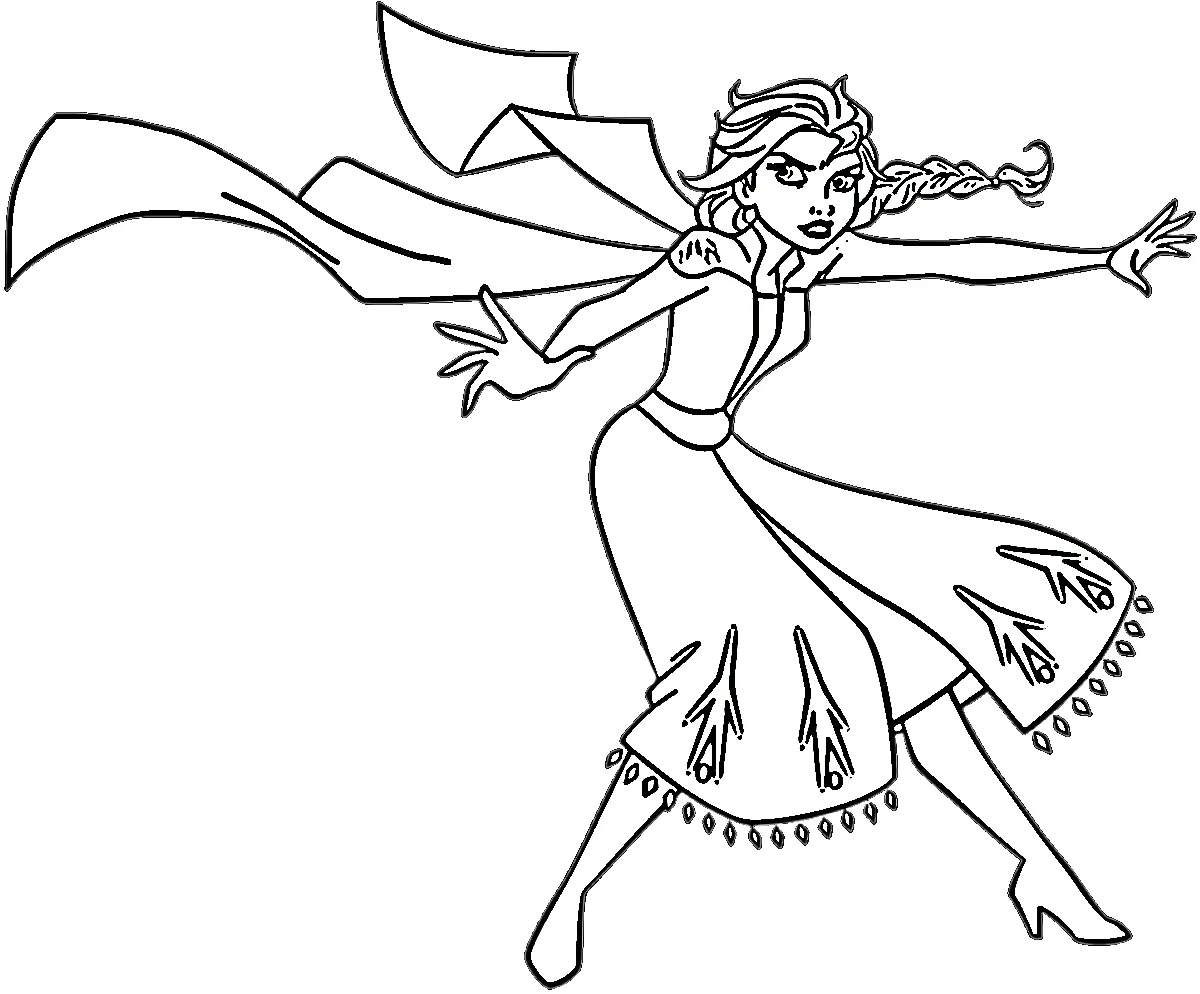 coloriage Reine Des Neiges 2 et dessin a imprimer 1