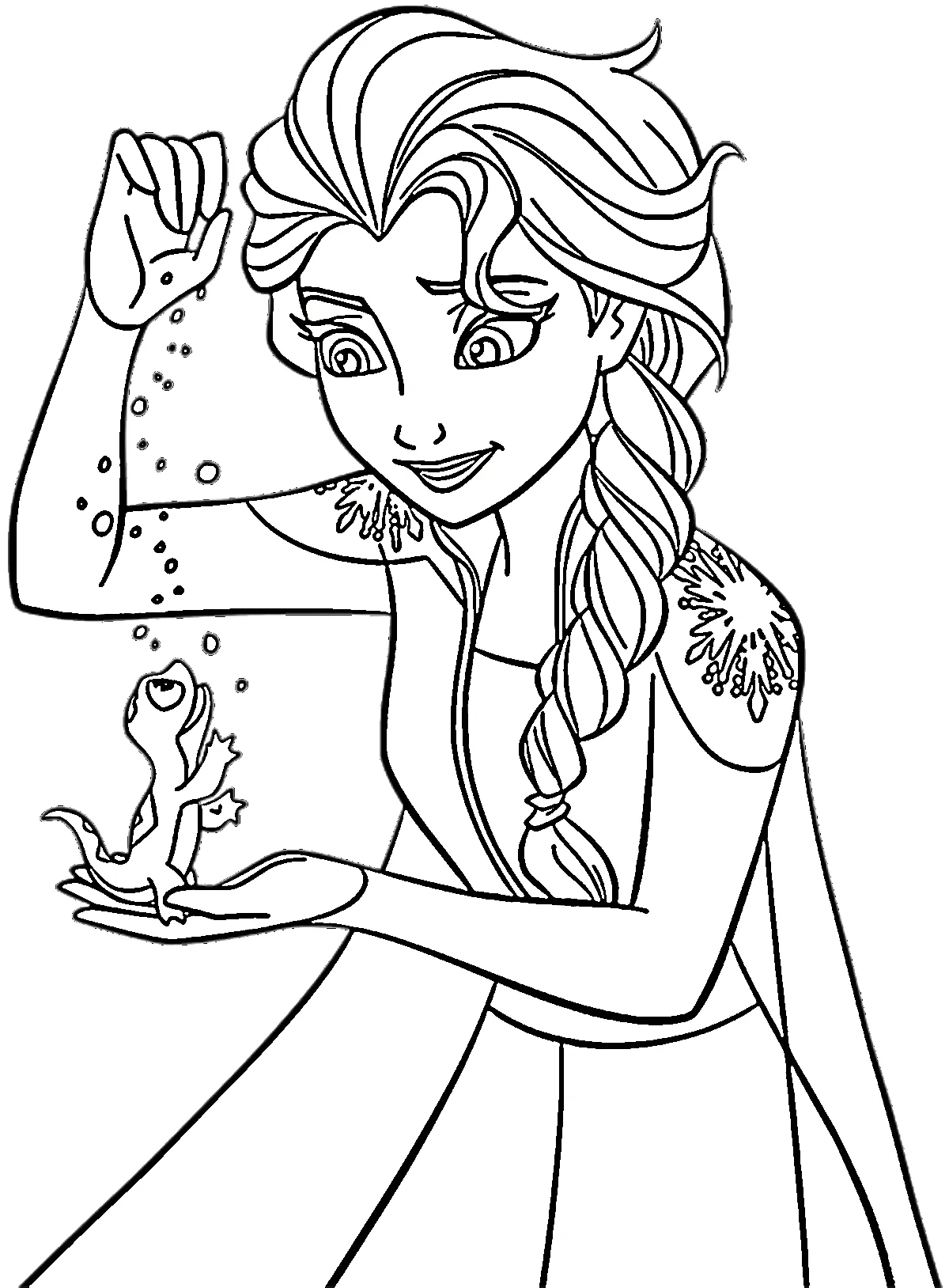 coloriage Reine Des Neiges 2 a colorier en ligne