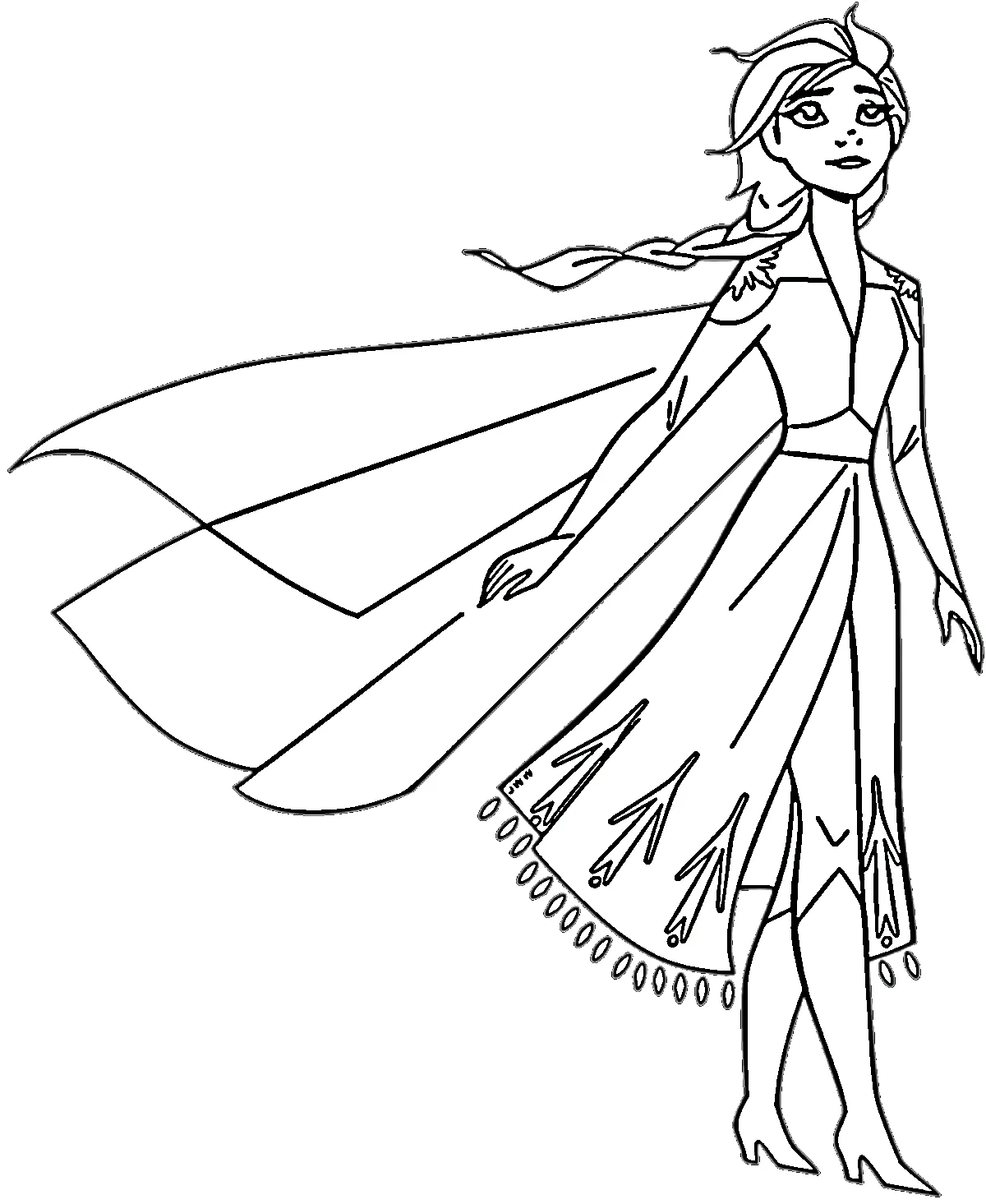 coloriage Reine Des Neiges 2 en ligne