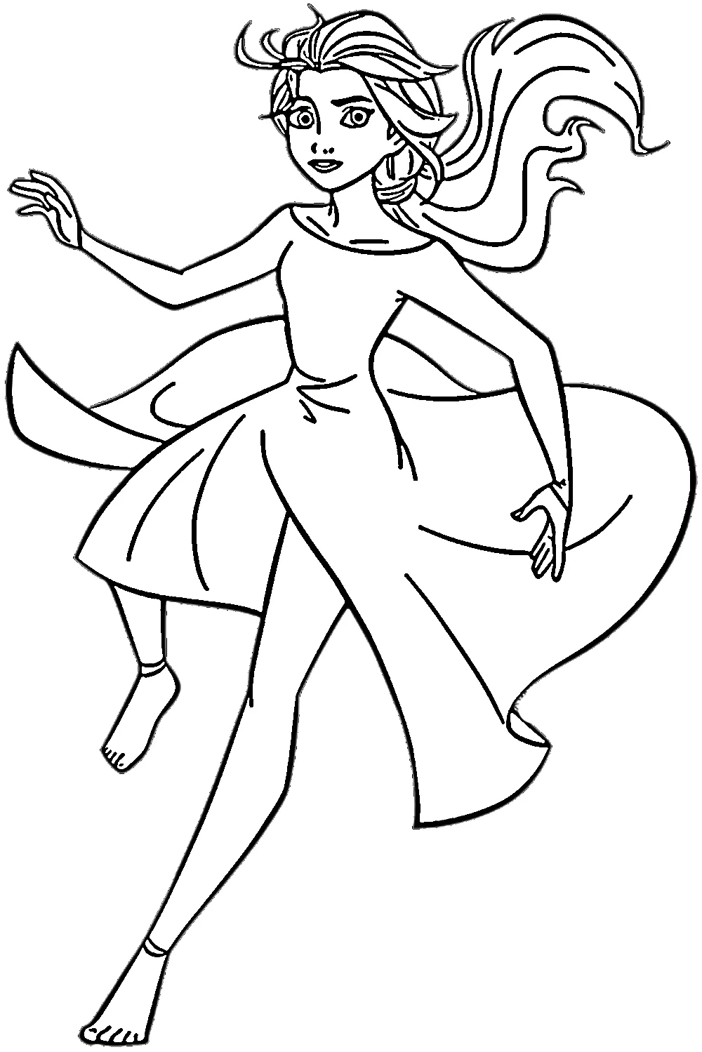 coloriage Reine Des Neiges 2 a dessiner et imprimer 1