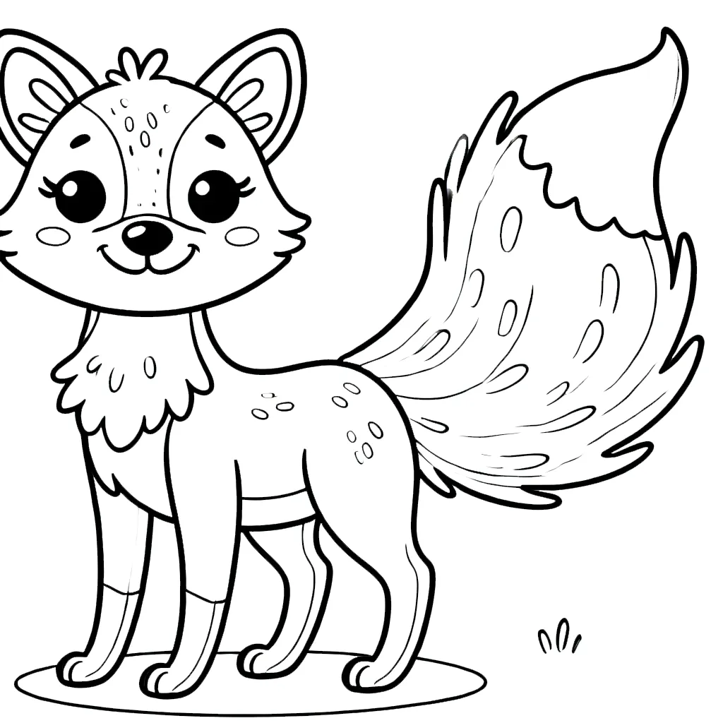 a imprimer coloriage Renard gratuit