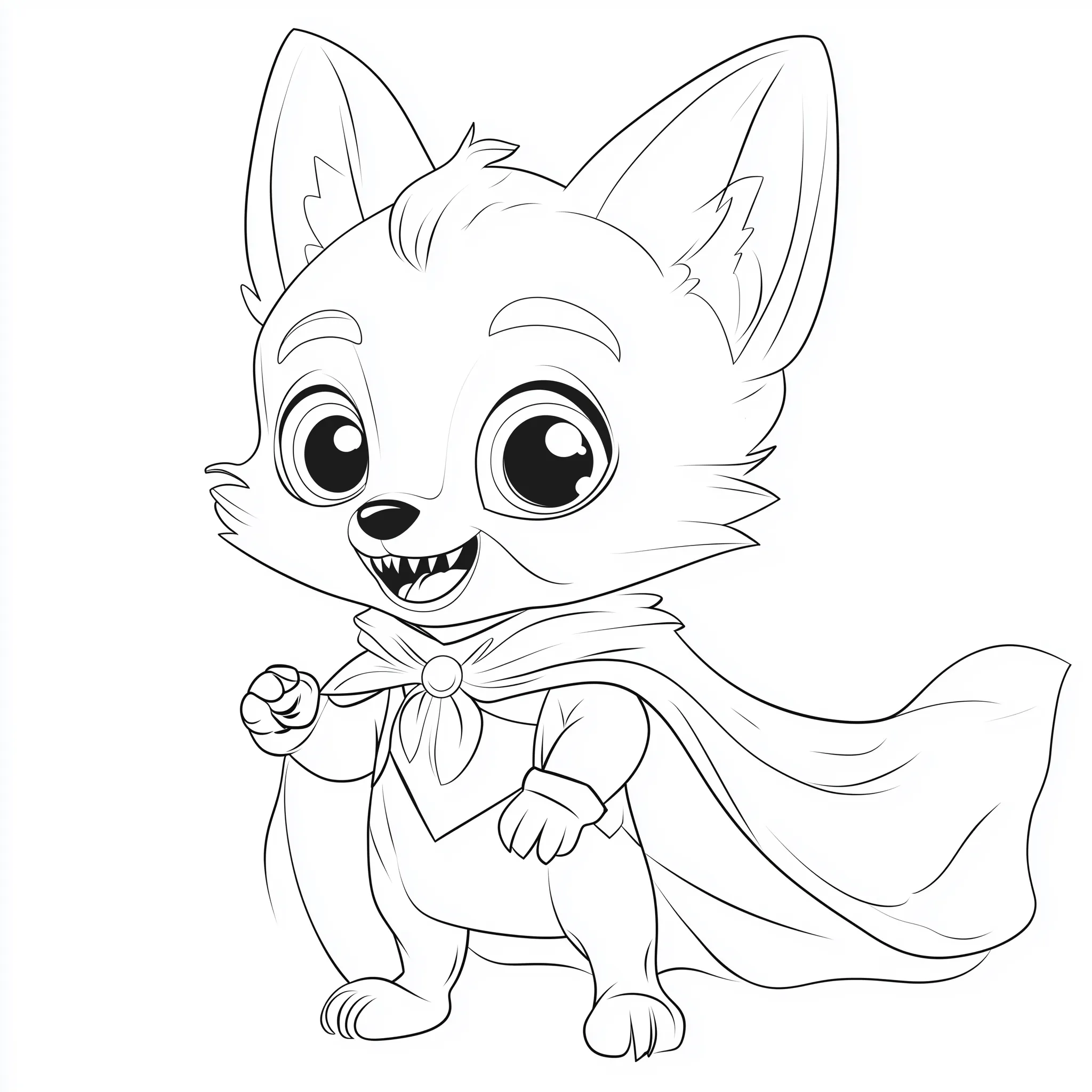 coloriage Renard à imprimer gratuit 1