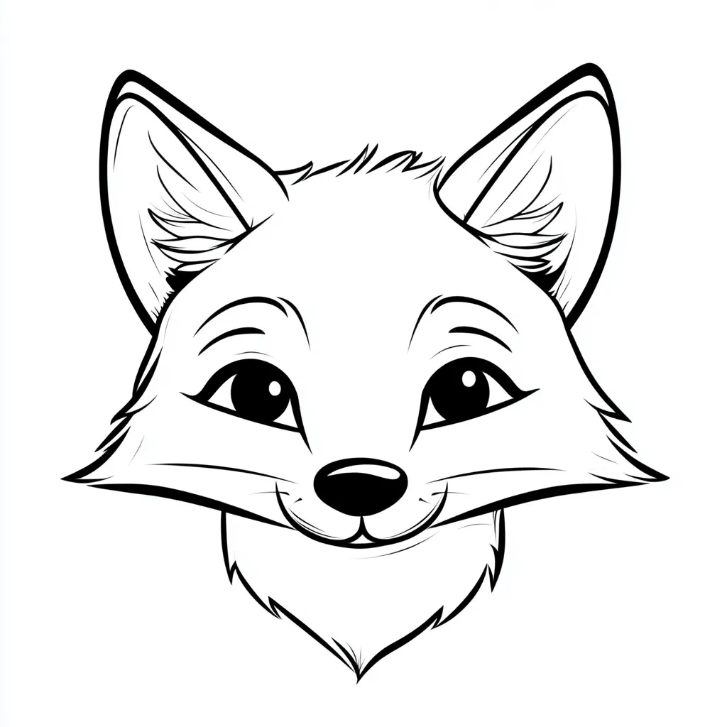 image de coloriage Renard pour enfant 1