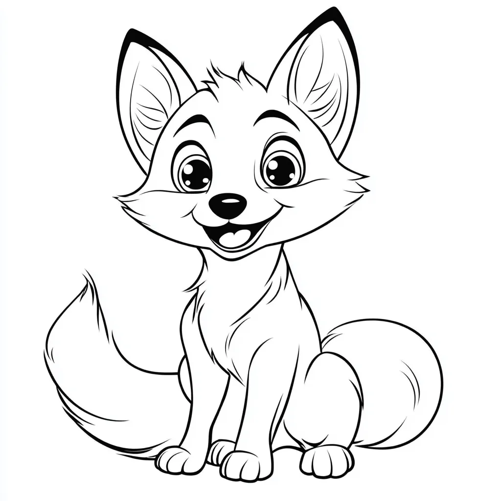 coloriage Renard gratuit pour enfants