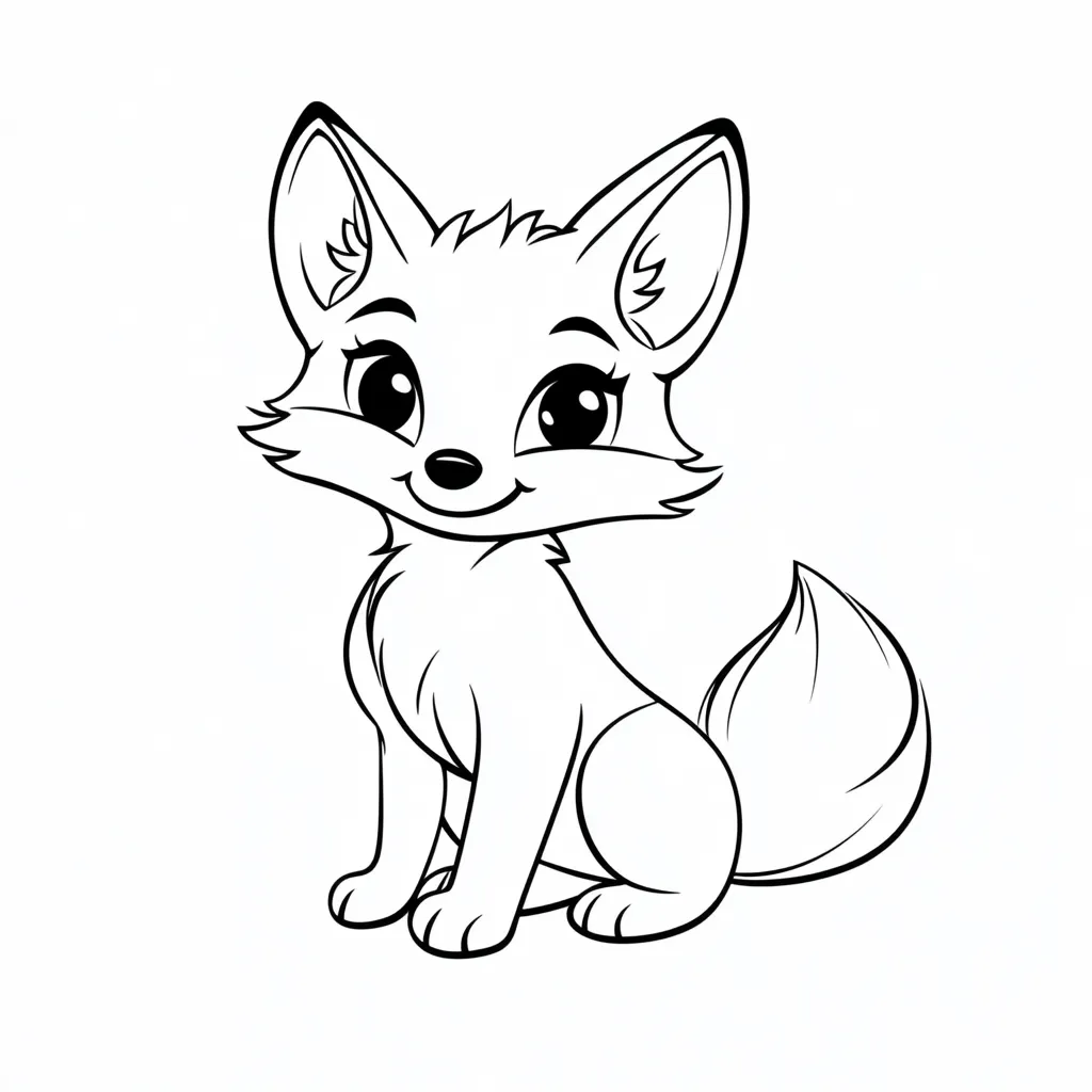 coloriage Renard pour enfant gratuit