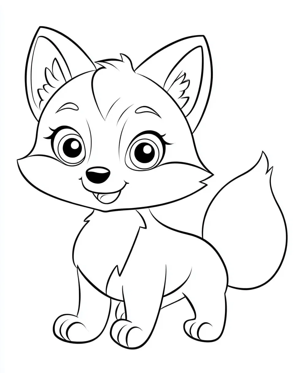 imprimer coloriage Renard gratuit