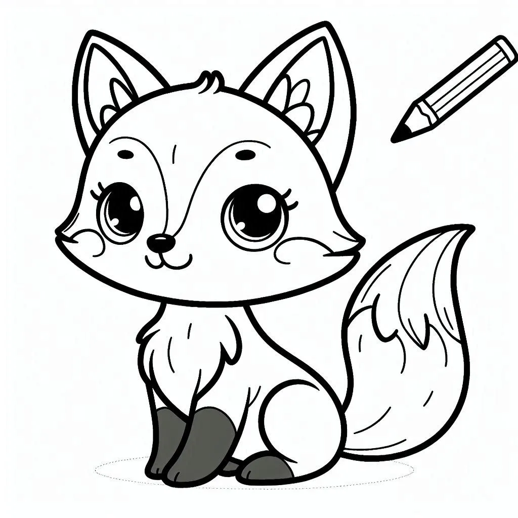 imprimer coloriage Renard gratuit 1