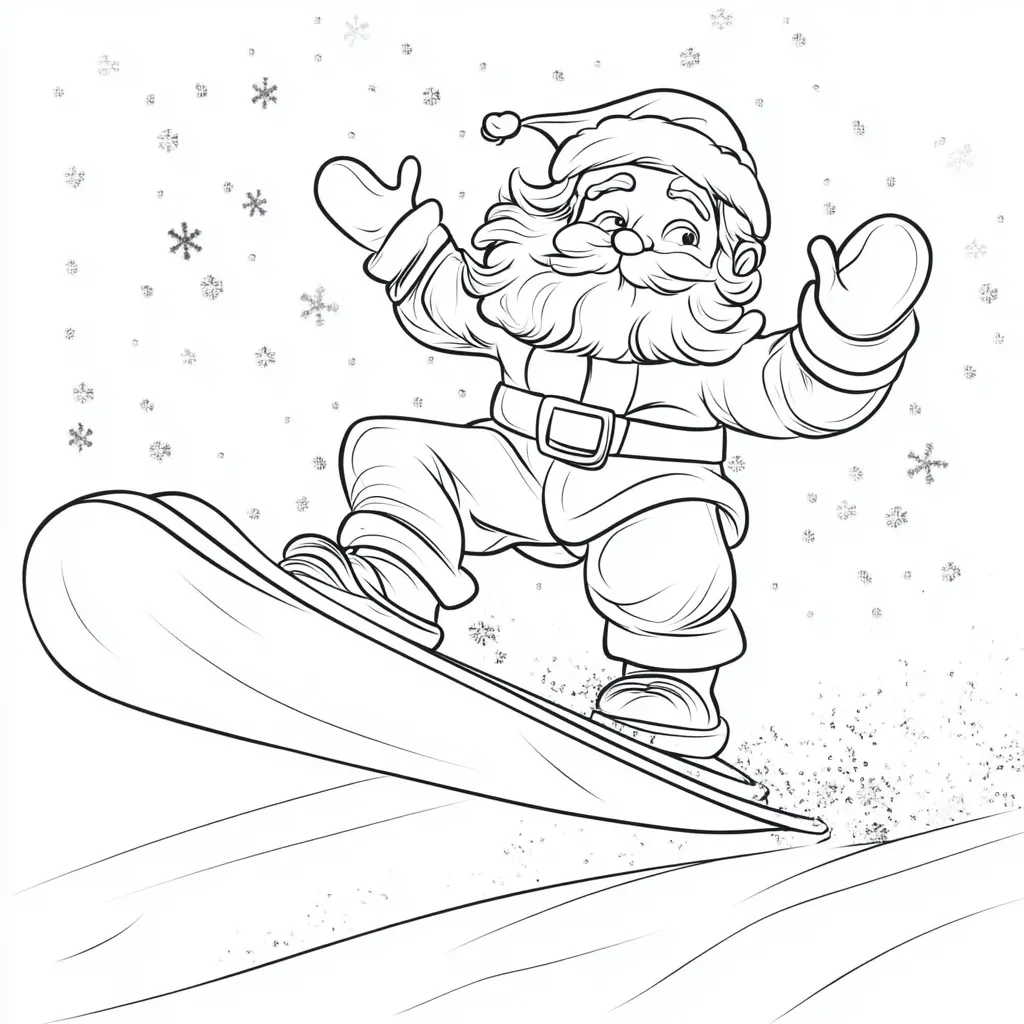 coloriage Ski et dessin a imprimer