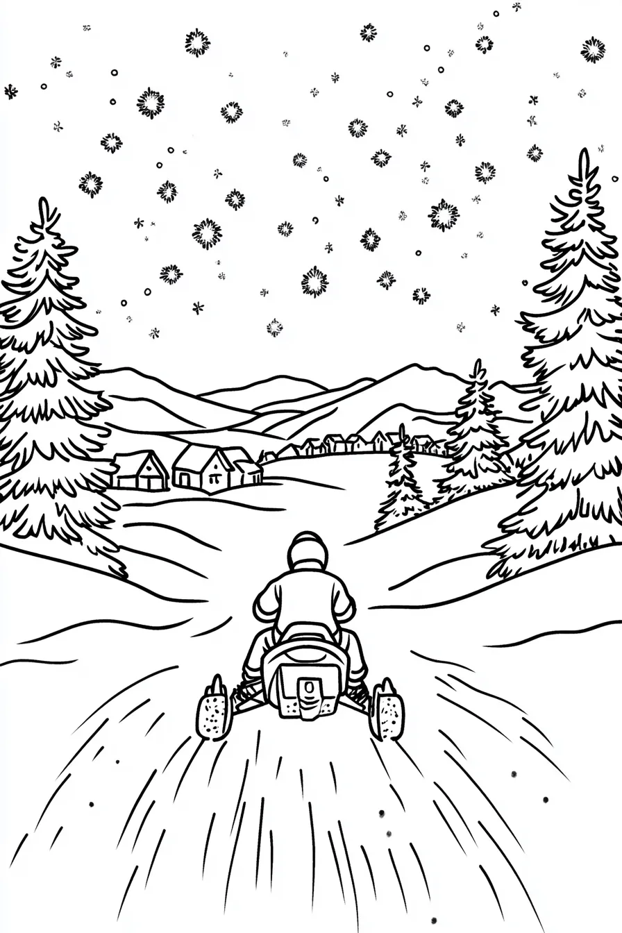 coloriage Ski a imprimer gratuitement 1