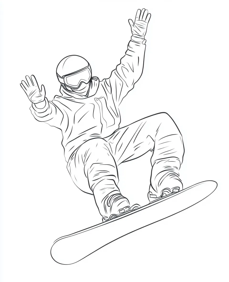 imprimer coloriage Ski gratuit 2