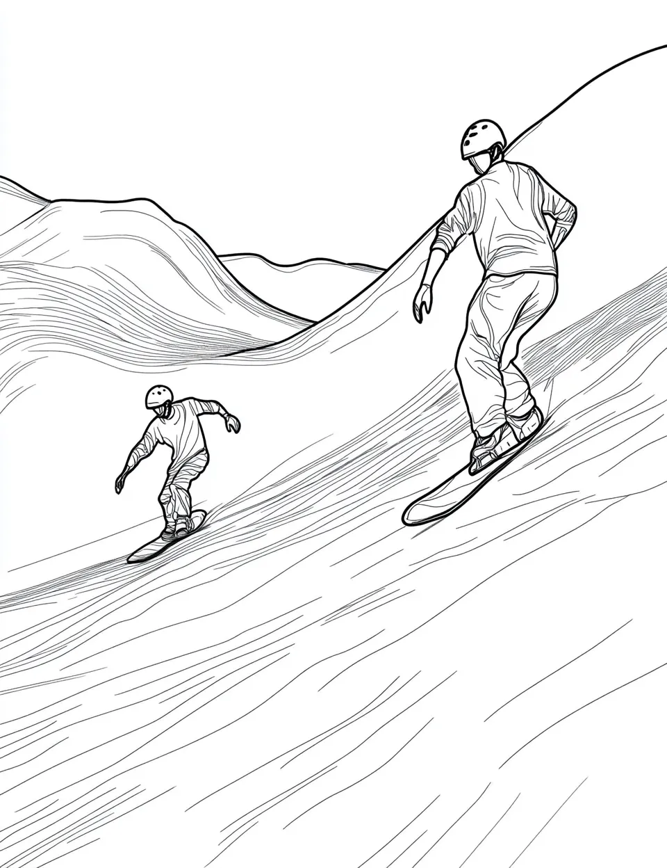 coloriage Ski gratuit a imprimer 1