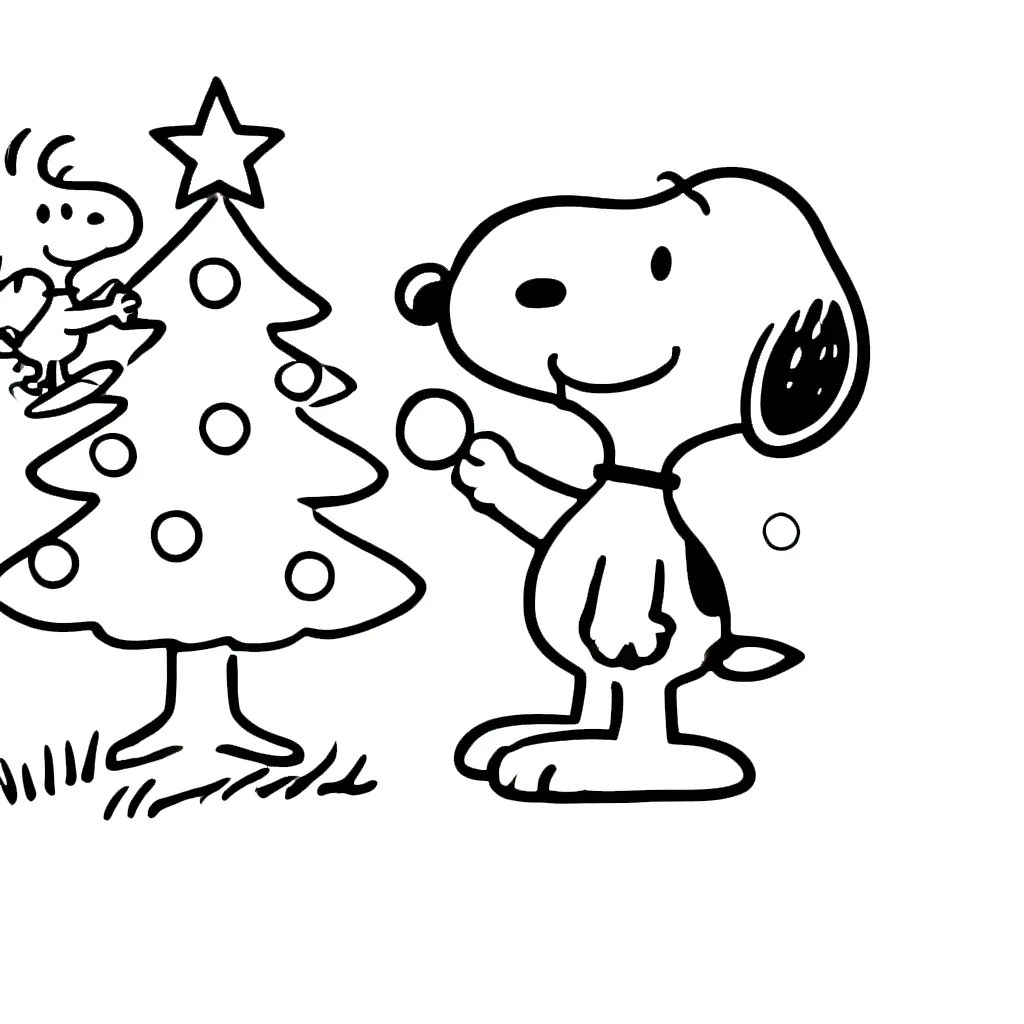 coloriage Snoopy pour enfants à télécharger