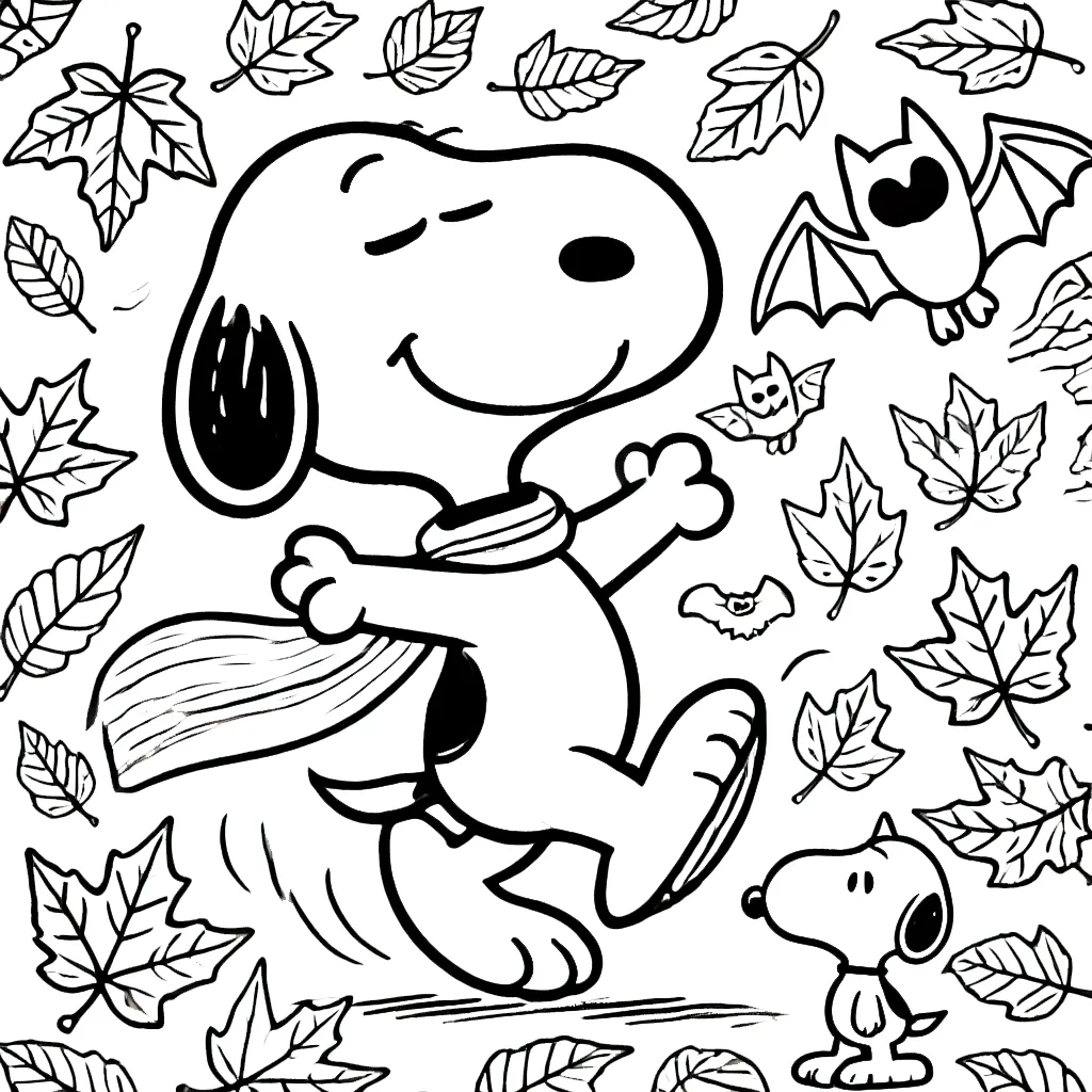 coloriage Snoopy à imprimer a4