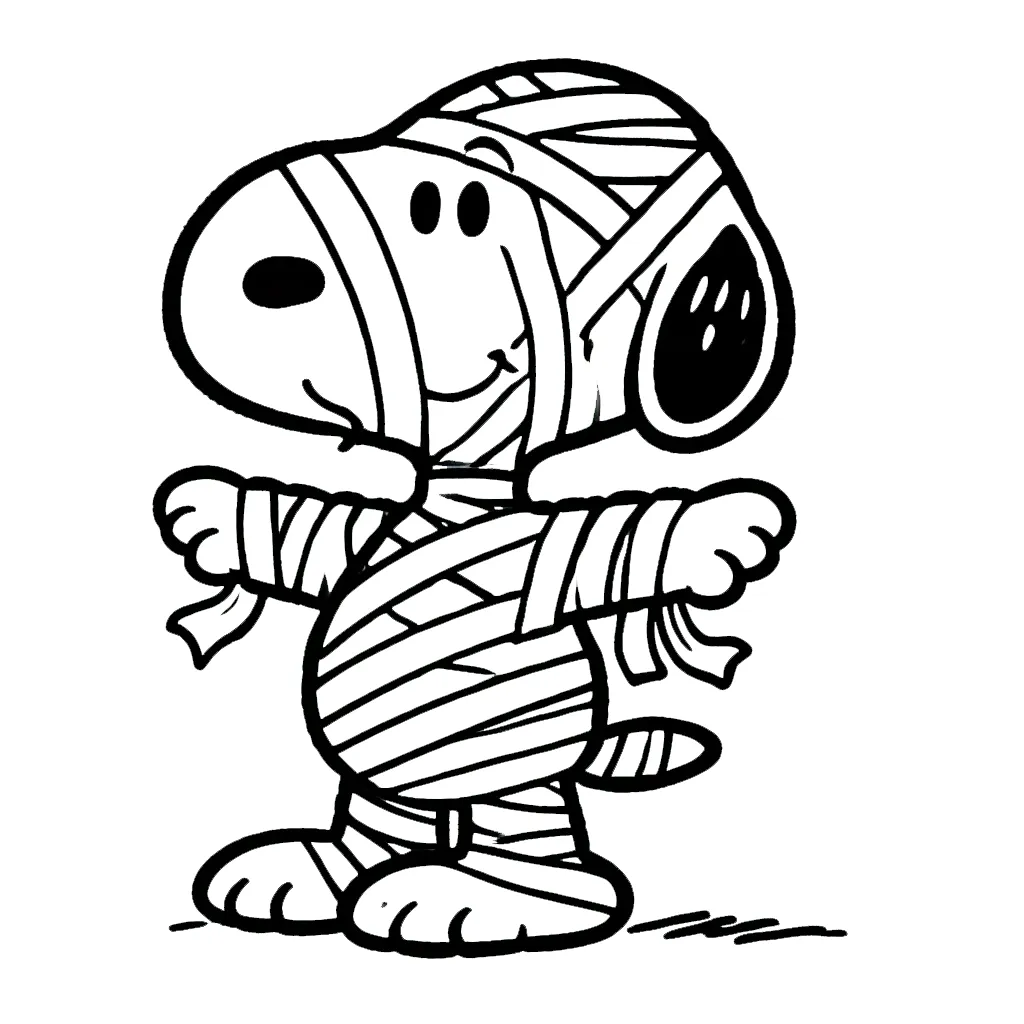 coloriage Snoopy en ligne pour enfant