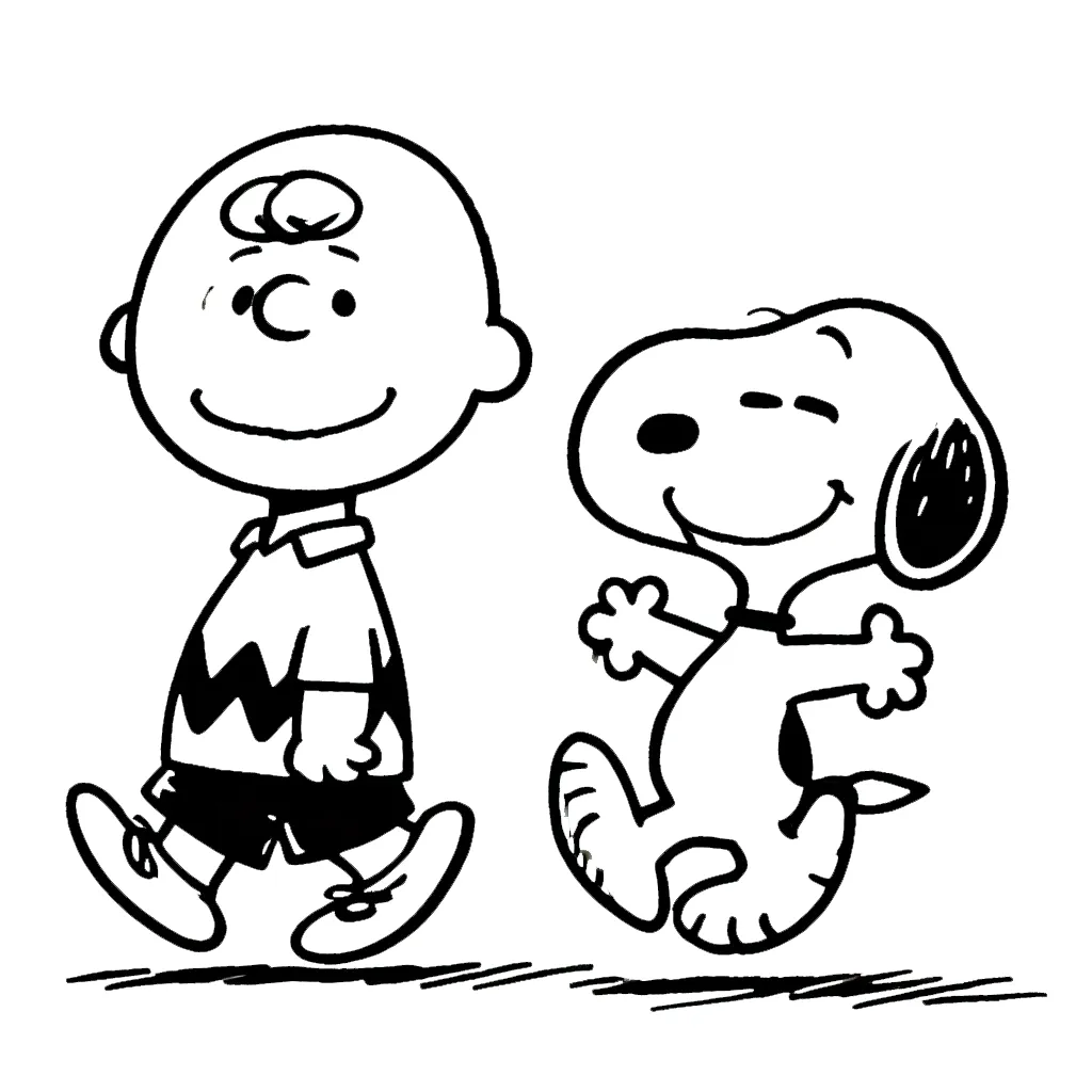 coloriage Snoopy et découpage à imprimer