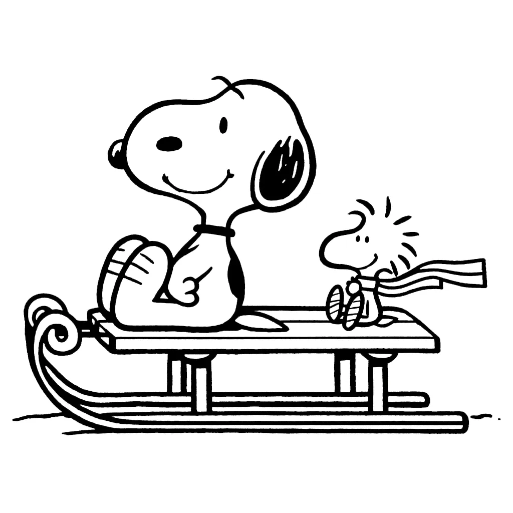 coloriage Snoopy à imprimer gratuitement pdf