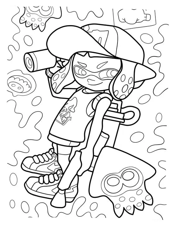 coloriage Splatoon en ligne