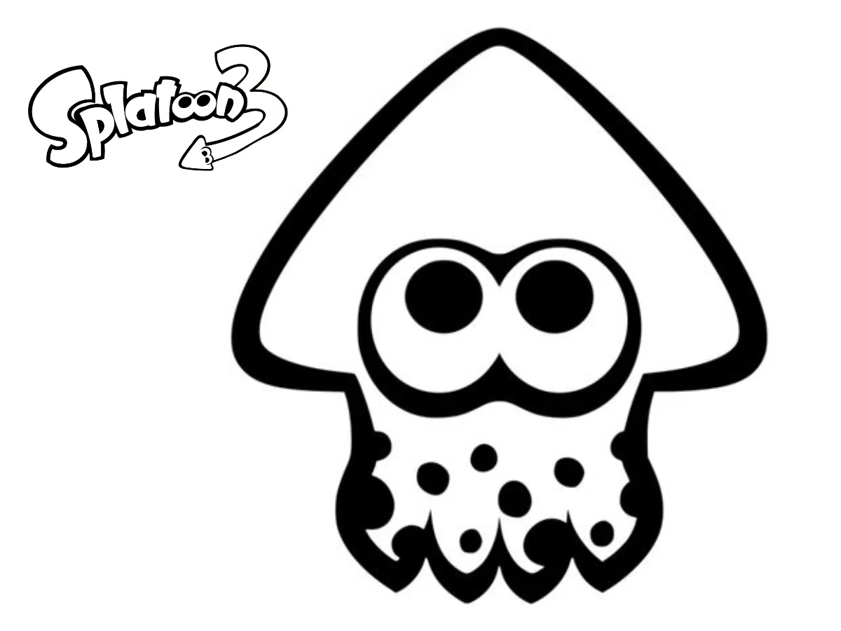 coloriage Splatoon d'enfant a imprimer