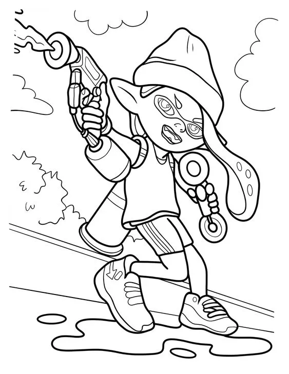 coloriage Splatoon en ligne 1