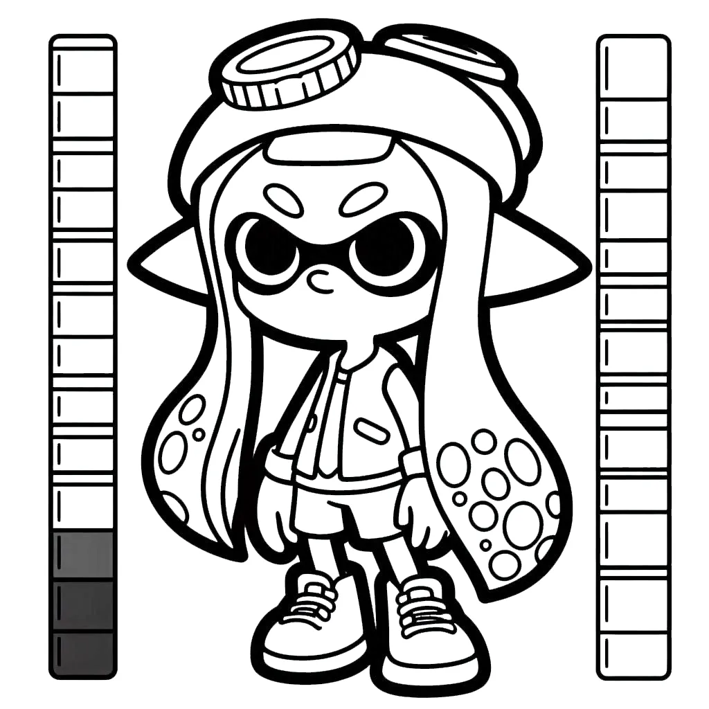 coloriage Splatoon à imprimer pdf gratuit