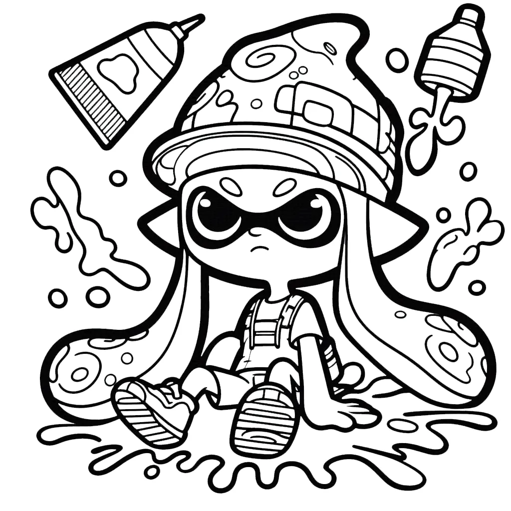 coloriage Splatoon pour enfant