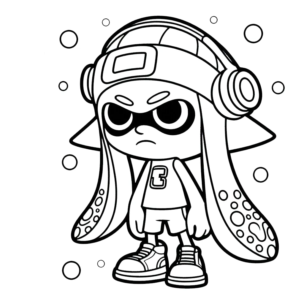 coloriage Splatoon a colorier en ligne gratuitement