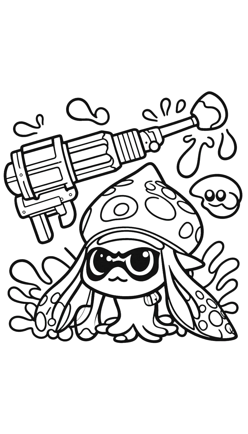 coloriage Splatoon pour enfant de 3 ans 1