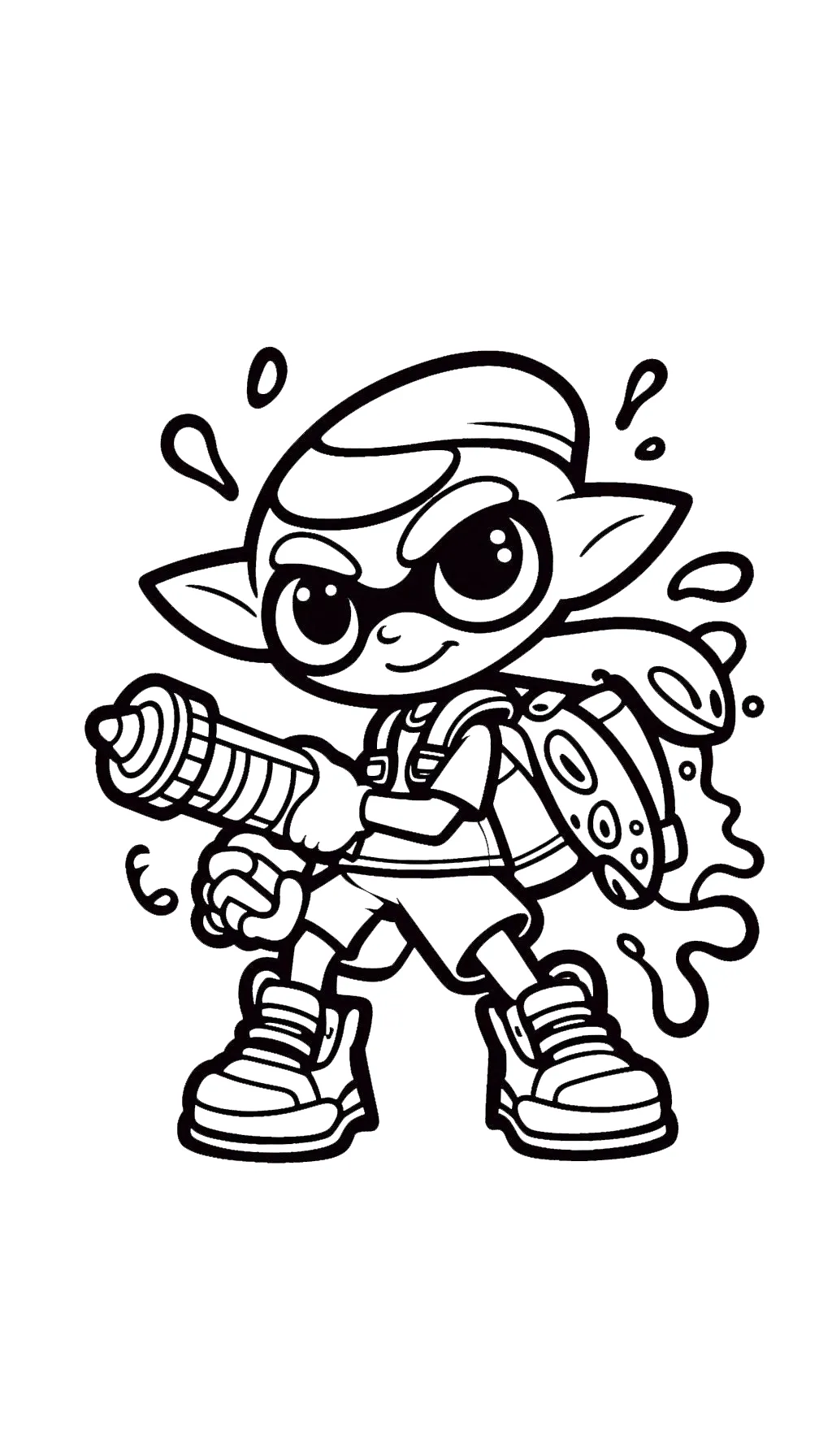 coloriage Splatoon a imprimer gratuit