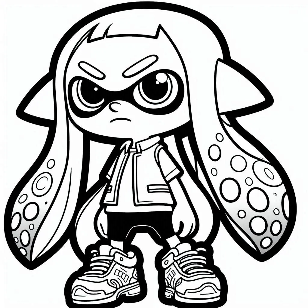 coloriage Splatoon a dessiner et imprimer