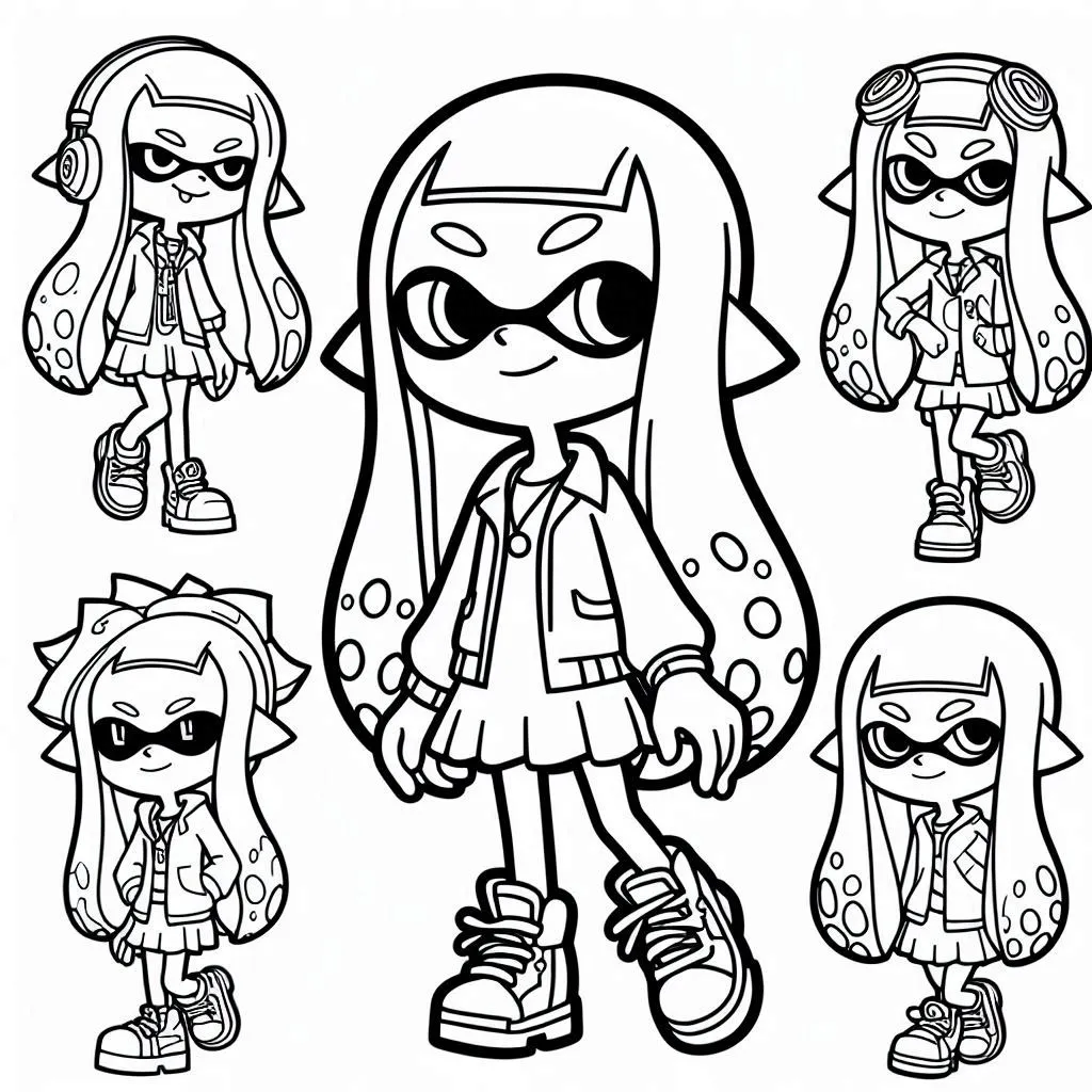 imprimer coloriage Splatoon gratuit