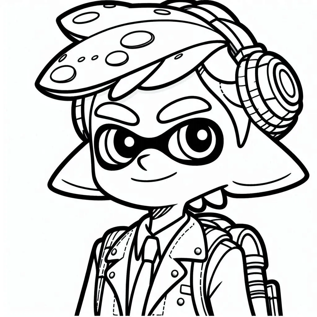 coloriage Splatoon à imprimer gratuit