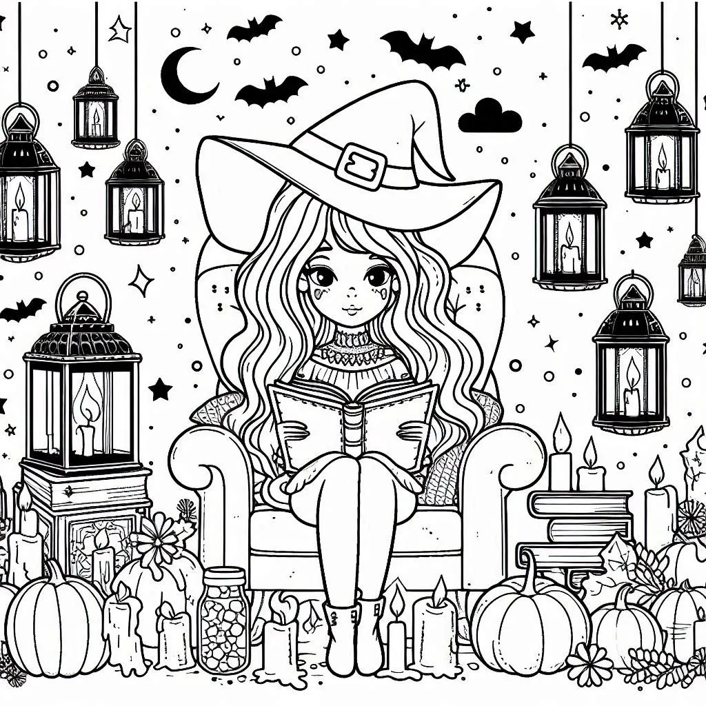 coloriage Spooky Cozy a colorier en ligne