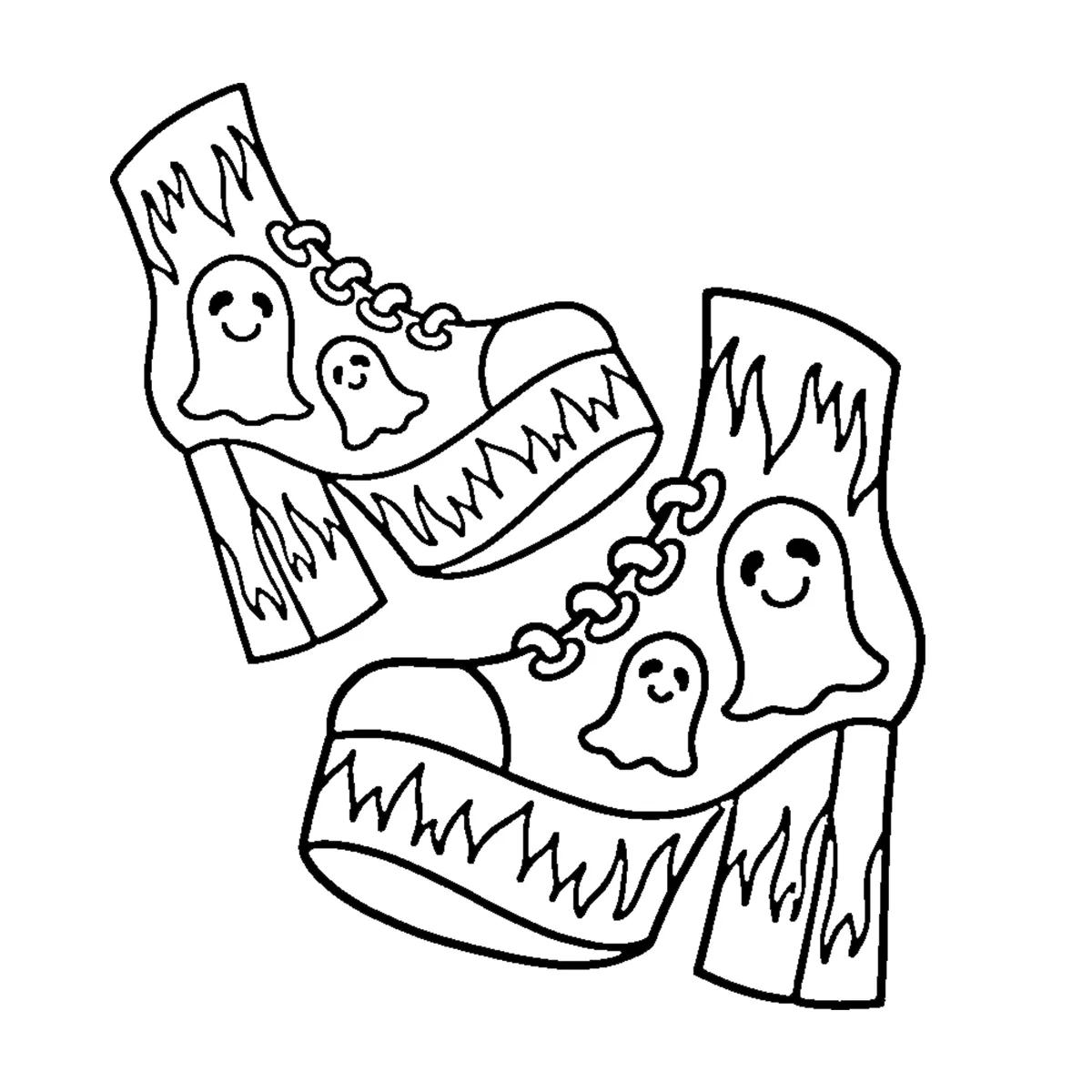 coloriage Spooky Cozy et decoupage a imprimer gratuit