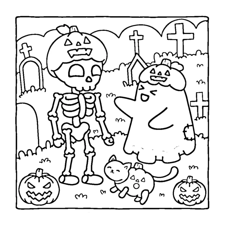 Coloriage Spooky Cozy